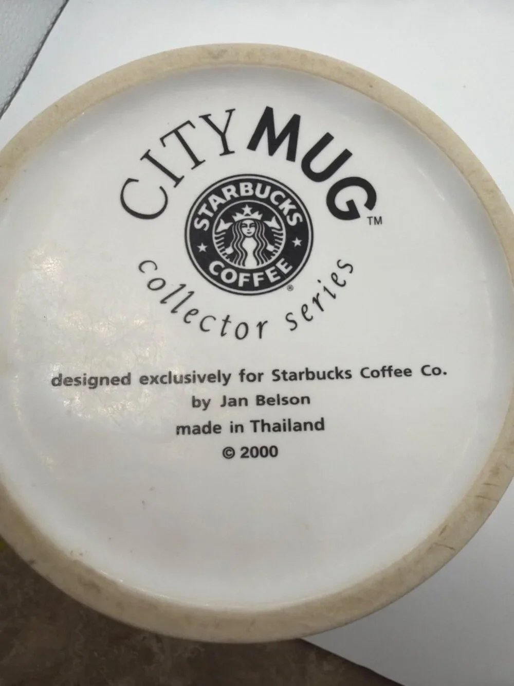 Starbucks City Mug Collector Series 2000 Thailand Edition Featuring Temple Desig